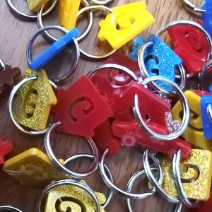Portachiavi a forma di casetta