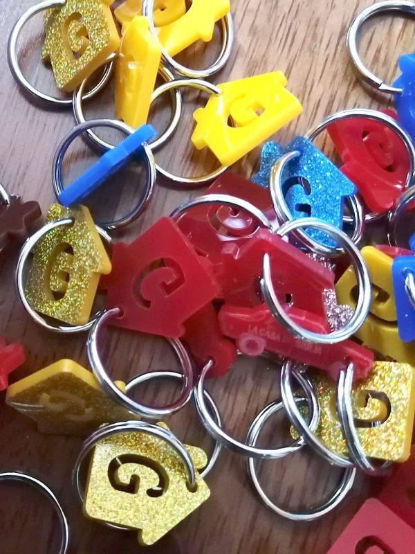 Portachiavi a forma di casetta