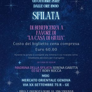 SFILATA DI BENEFICENZA A FAVORE DI "LA CASA DI GIULIA