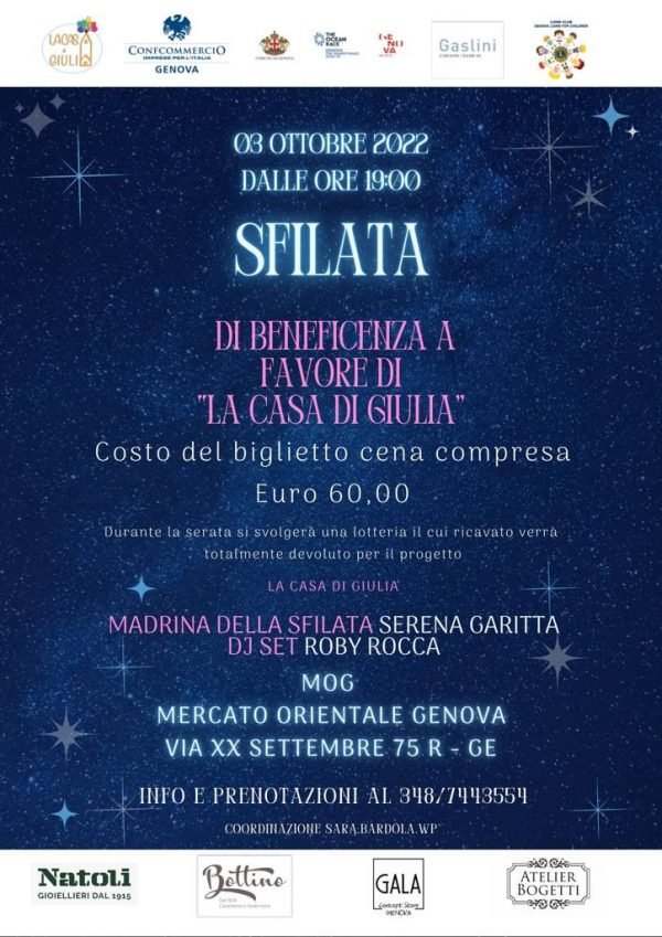 SFILATA DI BENEFICENZA A FAVORE DI "LA CASA DI GIULIA