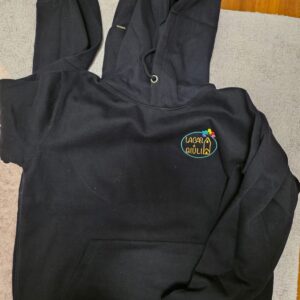 Felpa blu con cappuccio